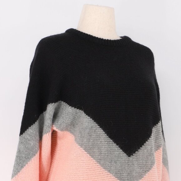 NWT AVANTLOOK Chevron Crewneck Pullover Sweater Size L - Picture 3 of 8